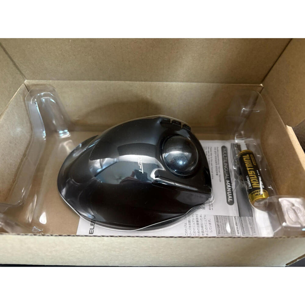 ELECOM DEFT Trackball Mouse Optical 8 Buttons DPI Switch Black